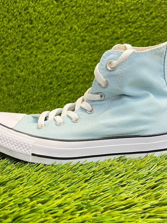 Converse Chuck Taylor All Star High Womens Size 7 Blue Casual Shoes Sneakers - Picture 4 of 11
